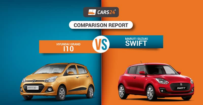Grand i10 vs Swift -Feature- Cars24.com