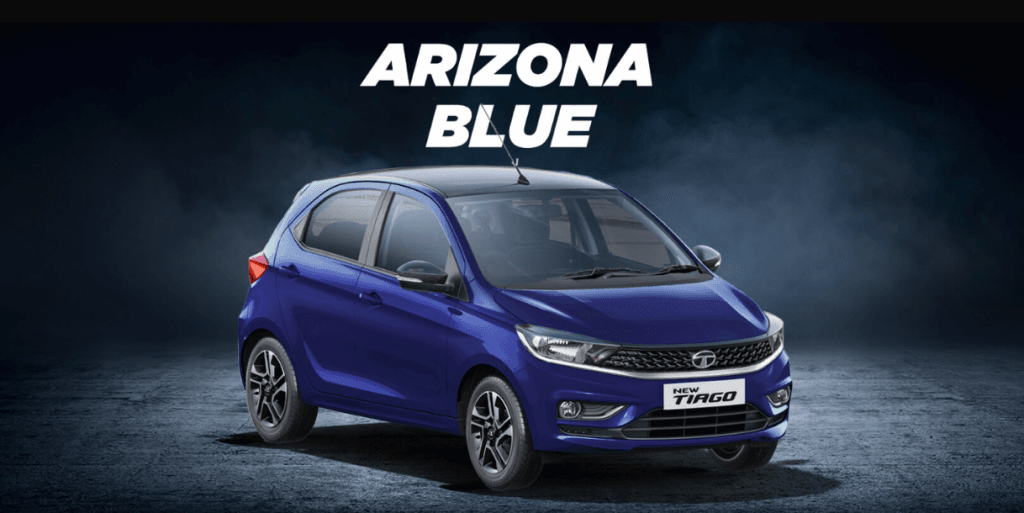 Tata Tiago Arizona Blue color launched