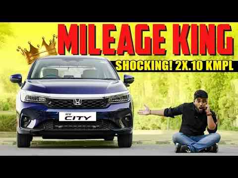 26 kmpl in traffic!?  Better than VERNA 2023 -  Honda City Hybrid 2023 Facelift ADAS & Mileage Test