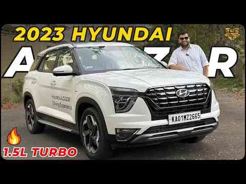 2023 Facelift Hyundai Alcazar 1.5LTurbo Petrol Review Video in Hindi - Now More Efficient & Powerful