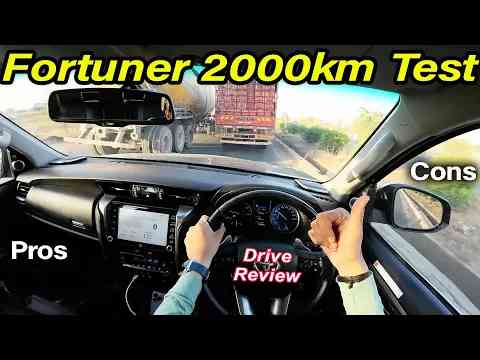 Toyota Fortuner 2000KM Drive Review l Pros and Cons l Aayush ssm