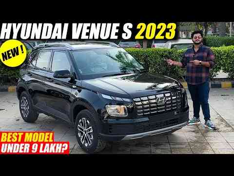 Hyundai Venue S 2023 - Best Car under 9 Lakh ? | Walkaround with On road price, Accessories