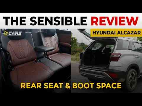 Hyundai Alcazar 7 Seater Rear Seat & Boot Space Review | Can 7 People Sit? | The Sensible Review