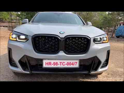 BMW X4 xDrive30d M Sport Silver Shadow 2022- 74 lakh | Real-life review