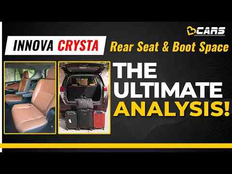 2020 Toyota Innova Crysta Middle & Rear Seat, & Boot Space Review | The Ultimate Analysis