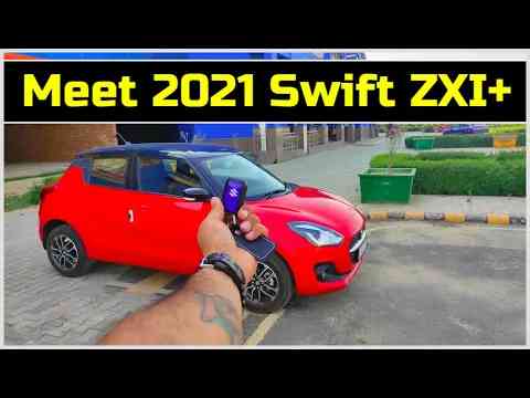 Meet the new 2021 Maruti Swift Petrol || ZXI Plus MT top model walkaround review