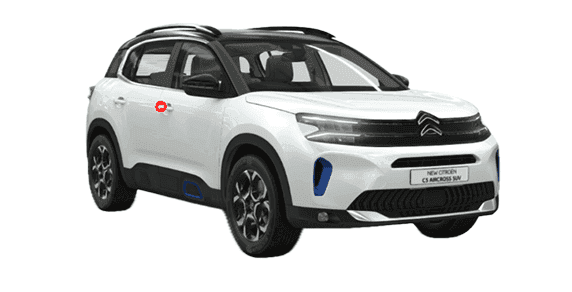 Citroen C5 Aircross Pearl White Dual Tone