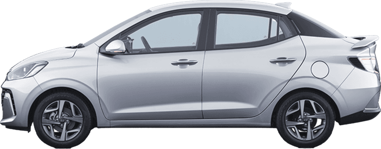 Hyundai Aura Typhoon Silver